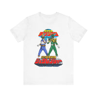 Legendary Izumi Green Ranger Changeman Blue Super Sentai T Shirt Custom Graphic Art Cosplay Shirts Power Rangers Retro Vintage Tee