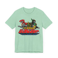 Zyurangers Red Green Mechas Super Sentai T Shirt Custom Graphic Art Cosplay Shirts Power Rangers Retro Vintage 90s Tee