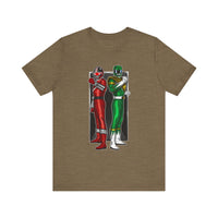 BFF Rangers Super Sentai T Shirt Custom Graphic Art Cosplay Shirts Green Ranger Power Rangers Retro Vintage 90s Tee
