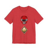 MMPR Red Dragon Shield Super Sentai T Shirt Custom Graphic Art Cosplay Shirts Power Rangers Retro Vintage 90s Tee