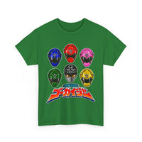 Gokaiger Helmets XL Super Sentai T Shirt Custom Graphic Art Cosplay Shirts Power Rangers Retro Vintage 90s Tee