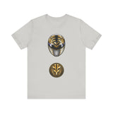 MMPR White Ranger Helmet Super Sentai T Shirt Custom Graphic Art Cosplay Shirts Power Rangers Retro Vintage 90s Tee