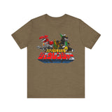 Zyurangers Red Green Mechas Super Sentai T Shirt Custom Graphic Art Cosplay Shirts Power Rangers Retro Vintage 90s Tee