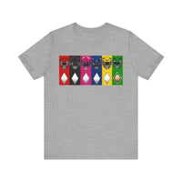 MMPR Colors Super Sentai T Shirt Custom Graphic Art Cosplay Shirts Power Rangers Retro Vintage 90s Tee