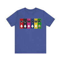 MMPR Colors Super Sentai T Shirt Custom Graphic Art Cosplay Shirts Power Rangers Retro Vintage 90s Tee