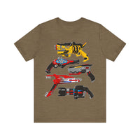 Sentai Blasters Super Sentai T Shirt Custom Graphic Art Cosplay Shirts Power Rangers Retro Vintage 90s Tee
