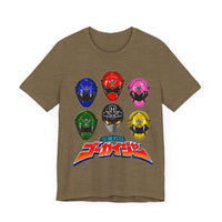 Gokaiger Helmets Super Sentai T Shirt Custom Graphic Art Cosplay Shirts Power Rangers Retro Vintage 90s Tee