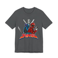 Gokai Red/Blue Super Sentai T Shirt Custom Graphic Art Cosplay Shirts Power Rangers Retro Vintage 90s Tee