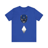Blue Helmet Super Sentai T Shirt Custom Graphic Art Cosplay Shirts Power Rangers Retro Vintage 90s Tee