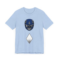 Blue Helmet Super Sentai T Shirt Custom Graphic Art Cosplay Shirts Power Rangers Retro Vintage 90s Tee