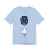 Blue Helmet Super Sentai T Shirt Custom Graphic Art Cosplay Shirts Power Rangers Retro Vintage 90s Tee