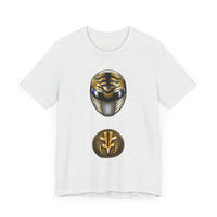 MMPR White Ranger Helmet Super Sentai T Shirt Custom Graphic Art Cosplay Shirts Power Rangers Retro Vintage 90s Tee