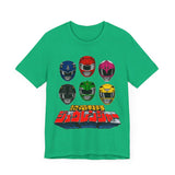 Zyuranger Helmets Super Sentai T Shirt Custom Graphic Art Cosplay Shirts Power Rangers Retro Vintage 90s Tee