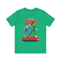 Legendary Izumi Green Ranger Changeman Blue Super Sentai T Shirt Custom Graphic Art Cosplay Shirts Power Rangers Retro Vintage Tee