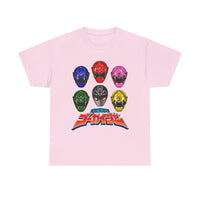 Gokaiger Helmets XL Super Sentai T Shirt Custom Graphic Art Cosplay Shirts Power Rangers Retro Vintage 90s Tee