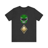 MMPR Green Helmet Super Sentai T Shirt Custom Graphic Art Cosplay Shirts Power Rangers Retro Vintage 90s Tee