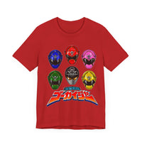 Gokaiger Helmets Super Sentai T Shirt Custom Graphic Art Cosplay Shirts Power Rangers Retro Vintage 90s Tee