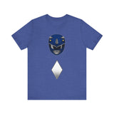 Blue Helmet Super Sentai T Shirt Custom Graphic Art Cosplay Shirts Power Rangers Retro Vintage 90s Tee