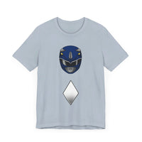 Blue Helmet Super Sentai T Shirt Custom Graphic Art Cosplay Shirts Power Rangers Retro Vintage 90s Tee