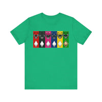 MMPR Colors Super Sentai T Shirt Custom Graphic Art Cosplay Shirts Power Rangers Retro Vintage 90s Tee