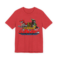 Zyurangers Red Green Mechas Super Sentai T Shirt Custom Graphic Art Cosplay Shirts Power Rangers Retro Vintage 90s Tee