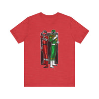 BFF Rangers Super Sentai T Shirt Custom Graphic Art Cosplay Shirts Green Ranger Power Rangers Retro Vintage 90s Tee