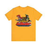 Zyurangers Red Green Mechas Super Sentai T Shirt Custom Graphic Art Cosplay Shirts Power Rangers Retro Vintage 90s Tee