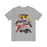 Sentai Blasters Super Sentai T Shirt Custom Graphic Art Cosplay Shirts Power Rangers Retro Vintage 90s Tee