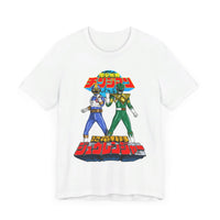 Legendary Izumi Green Ranger Changeman Blue Super Sentai T Shirt Custom Graphic Art Cosplay Shirts Power Rangers Retro Vintage Tee