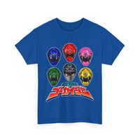 Gokaiger Helmets XL Super Sentai T Shirt Custom Graphic Art Cosplay Shirts Power Rangers Retro Vintage 90s Tee