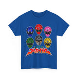Gokaiger Helmets XL Super Sentai T Shirt Custom Graphic Art Cosplay Shirts Power Rangers Retro Vintage 90s Tee
