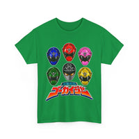 Gokaiger Helmets XL Super Sentai T Shirt Custom Graphic Art Cosplay Shirts Power Rangers Retro Vintage 90s Tee