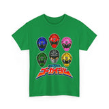 Gokaiger Helmets XL Super Sentai T Shirt Custom Graphic Art Cosplay Shirts Power Rangers Retro Vintage 90s Tee