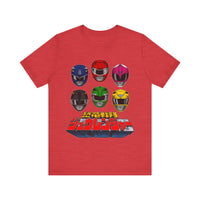 Zyuranger Helmets Super Sentai T Shirt Custom Graphic Art Cosplay Shirts Power Rangers Retro Vintage 90s Tee