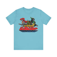 Zyurangers Red Green Mechas Super Sentai T Shirt Custom Graphic Art Cosplay Shirts Power Rangers Retro Vintage 90s Tee