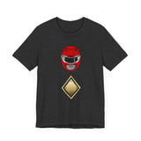 MMPR Red Dragon Shield Super Sentai T Shirt Custom Graphic Art Cosplay Shirts Power Rangers Retro Vintage 90s Tee
