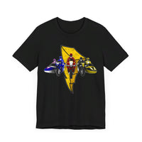 Battle Bikes Vintage Style Super Sentai T Shirt Custom Graphic Art Cosplay Shirts Power Rangers Retro  90s Tee