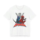 Gokai Red/Blue Super Sentai T Shirt Custom Graphic Art Cosplay Shirts Power Rangers Retro Vintage 90s Tee