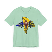 Battle Bikes Vintage Style Super Sentai T Shirt Custom Graphic Art Cosplay Shirts Power Rangers Retro  90s Tee