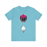 MMPR Pink Helmet Super Sentai T Shirt Custom Graphic Art Cosplay Shirts Power Rangers Retro Vintage 90s Tee