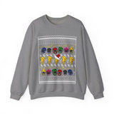 MMPR Ugly Christmas Sweatshirt Custom Graphic Art Cosplay Shirts Rangers Retro Vintage 90s