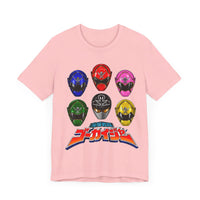 Gokaiger Helmets Super Sentai T Shirt Custom Graphic Art Cosplay Shirts Power Rangers Retro Vintage 90s Tee