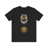 MMPR White Ranger Helmet Super Sentai T Shirt Custom Graphic Art Cosplay Shirts Power Rangers Retro Vintage 90s Tee