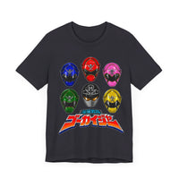 Gokaiger Helmets Super Sentai T Shirt Custom Graphic Art Cosplay Shirts Power Rangers Retro Vintage 90s Tee