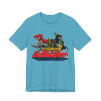 Zyurangers Red Green Mechas Super Sentai T Shirt Custom Graphic Art Cosplay Shirts Power Rangers Retro Vintage 90s Tee