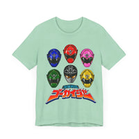 Gokaiger Helmets Super Sentai T Shirt Custom Graphic Art Cosplay Shirts Power Rangers Retro Vintage 90s Tee