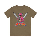 Gokaiger PInk Roll Call Super Sentai T Shirt Custom Graphic Art Cosplay Shirts Power Rangers Retro Vintage 90s Tee