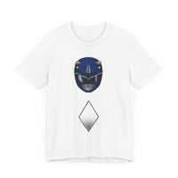Blue Helmet Super Sentai T Shirt Custom Graphic Art Cosplay Shirts Power Rangers Retro Vintage 90s Tee