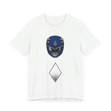 Blue Helmet Super Sentai T Shirt Custom Graphic Art Cosplay Shirts Power Rangers Retro Vintage 90s Tee