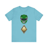 MMPR Green Helmet Super Sentai T Shirt Custom Graphic Art Cosplay Shirts Power Rangers Retro Vintage 90s Tee